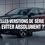 bmw série 1 f40 modèle à éviter vue berline noire