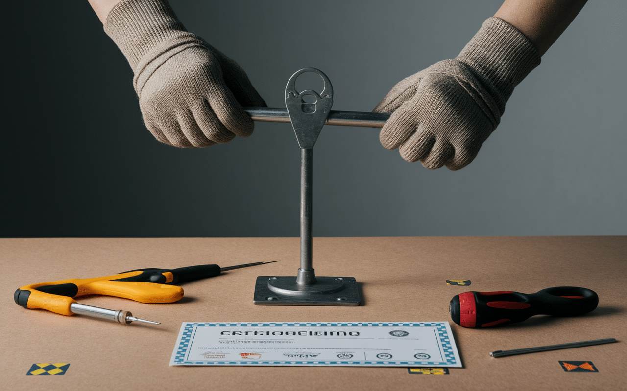 installation col de cygne attelage seul sécurité