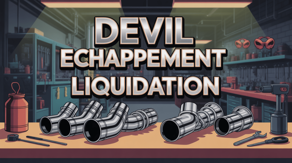 devil échappement liquidation illustration atelier