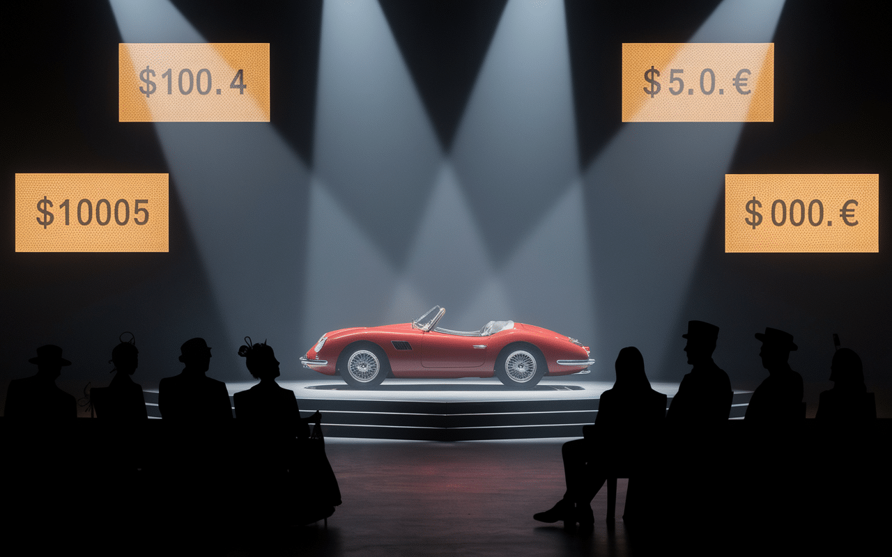 salle vente enchères ferrari la plus chère du monde