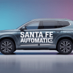 hyundai santa fe automatic suv gris transmission automatique vue moderne