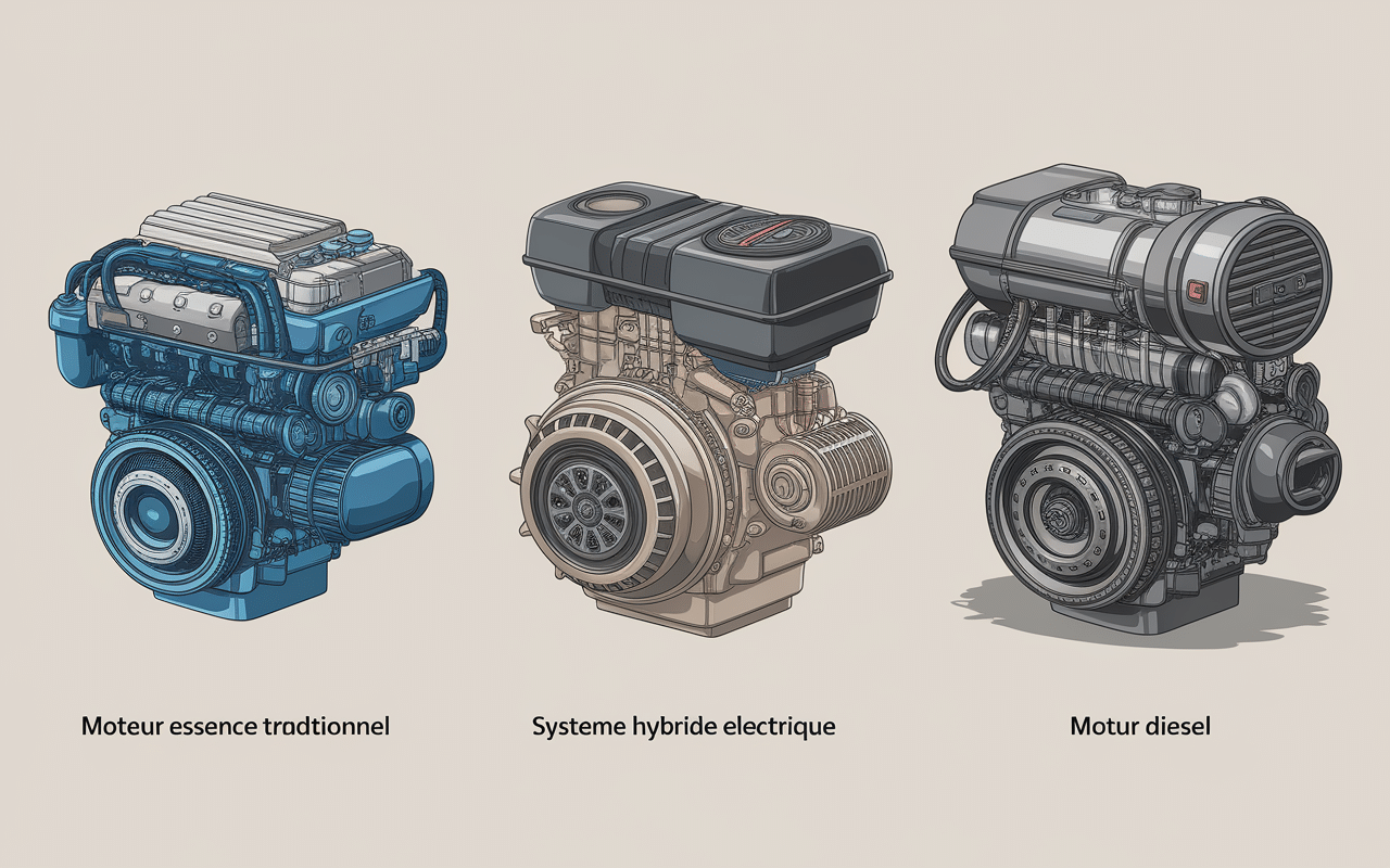 illustration moteurs kia optima essence hybride diesel