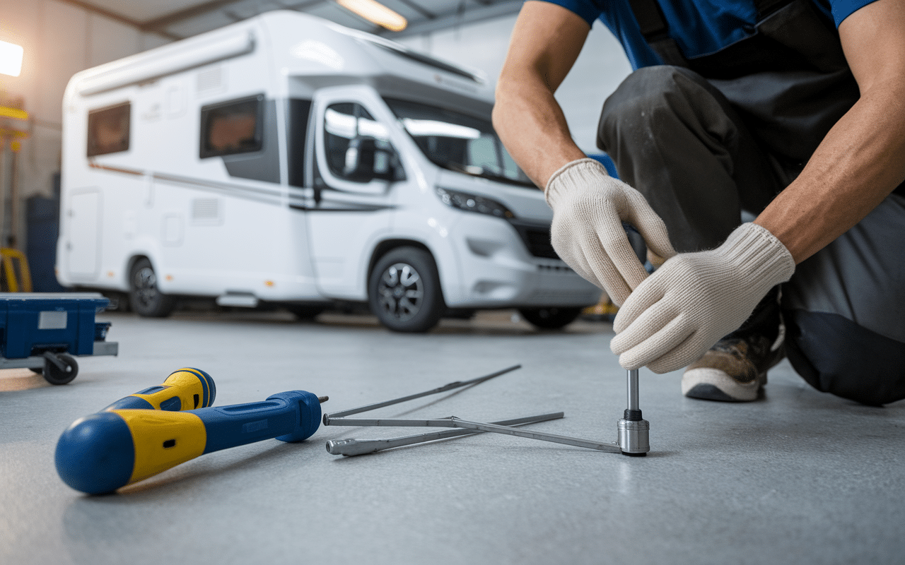 installation marche pied camping-car fiat ducato