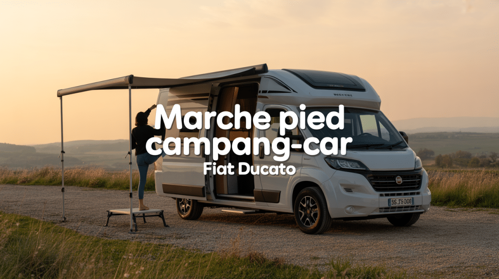 marche pied camping-car fiat ducato déployé