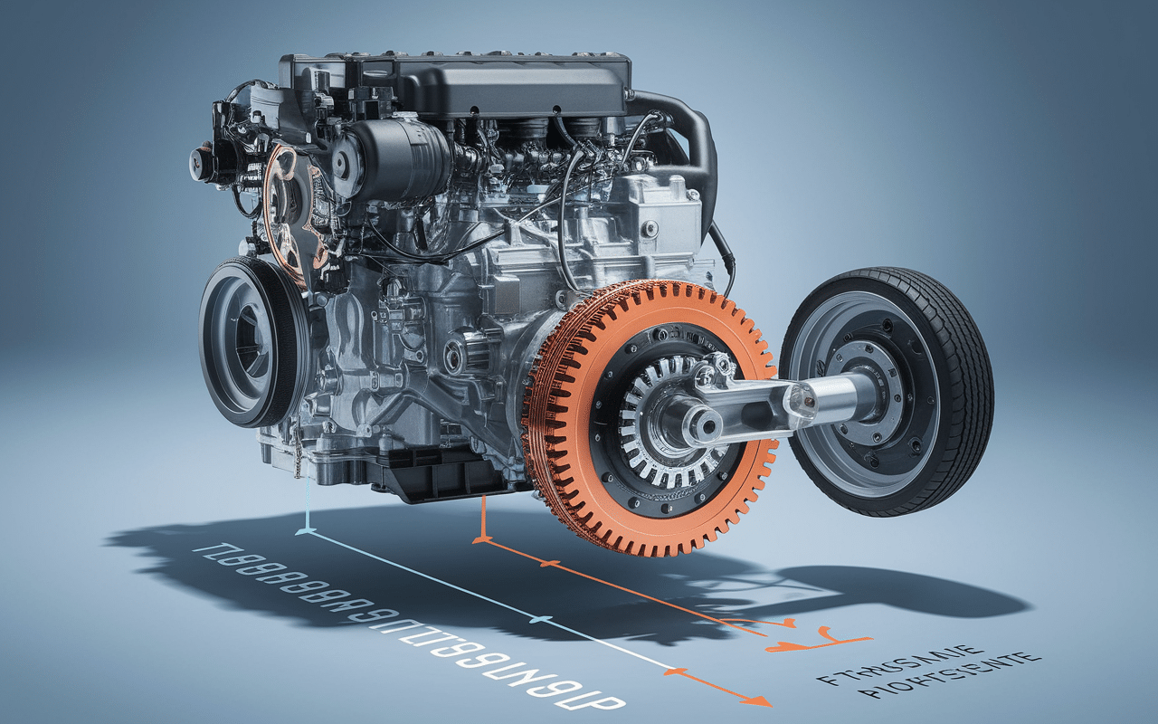 Schéma technique pédale d embrayage auto