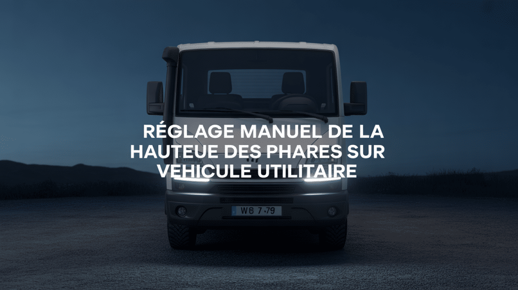 reglage de la hauteur des phares manuellement sur fiat ducato phares utilitaire gros plan