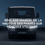 reglage de la hauteur des phares manuellement sur fiat ducato phares utilitaire gros plan