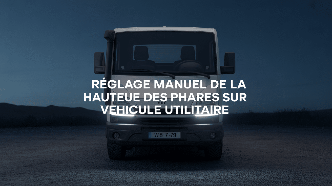 reglage de la hauteur des phares manuellement sur fiat ducato phares utilitaire gros plan