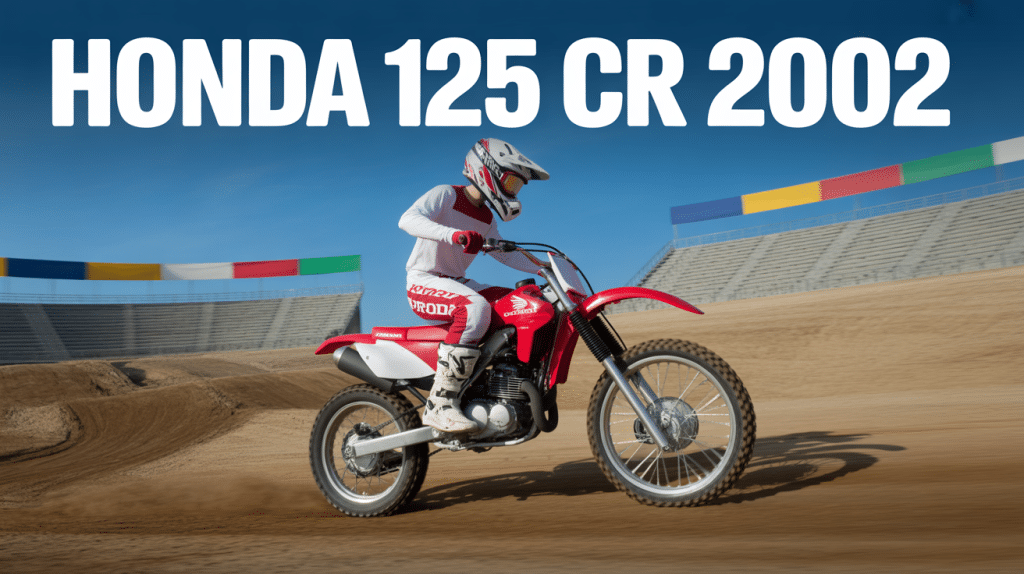 125 cr 2002 en action sur piste de terre