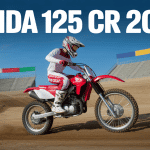 125 cr 2002 en action sur piste de terre