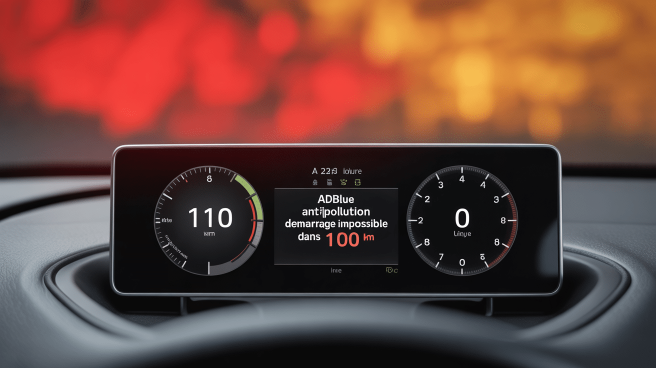 adblue défaut antipollution démarrage impossible dans 1100 km voyant alerte