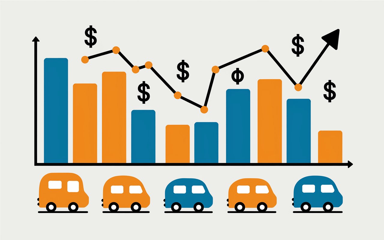 Graphique prix camping-car Dacia 2025 marché
