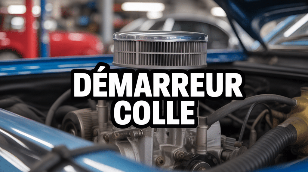 demarreur qui colle coupe moteur avec etincelles
