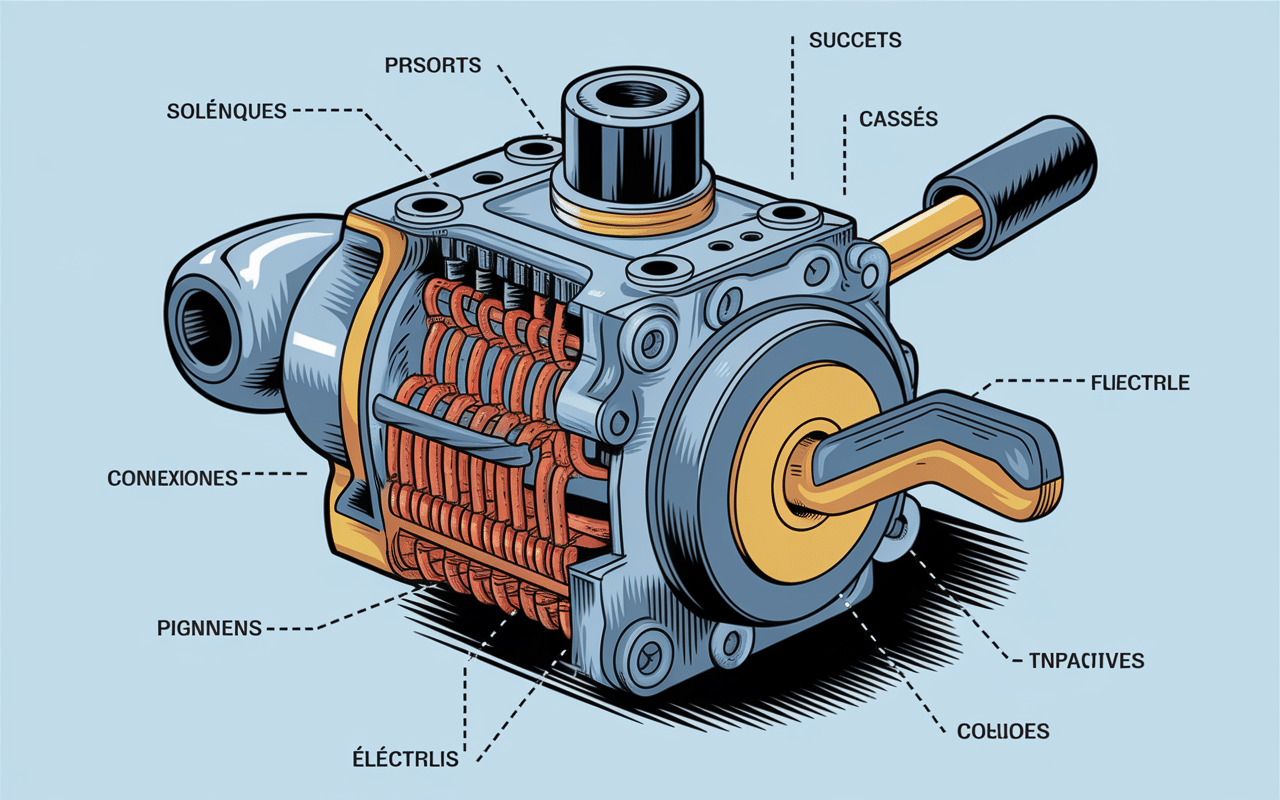 demarreur qui colle schema technique causes