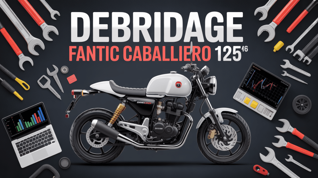 fantic caballero 125 débridage moto en atelier avec outils