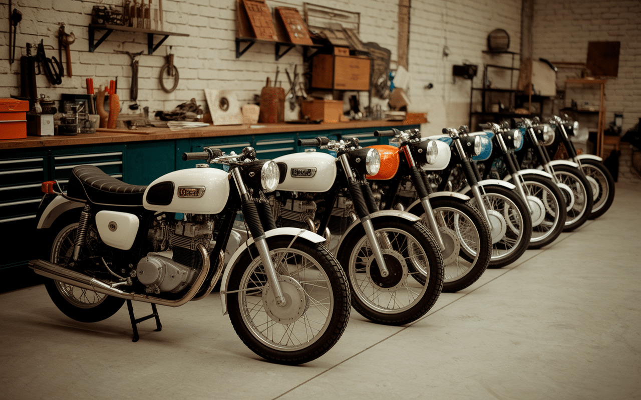 collection motos classiques garage honda cl 350
