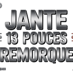 jante 13 pouces remorque metallique sur fond blanc