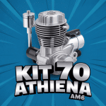 kit 70 athena am6 cylindre piston aluminium