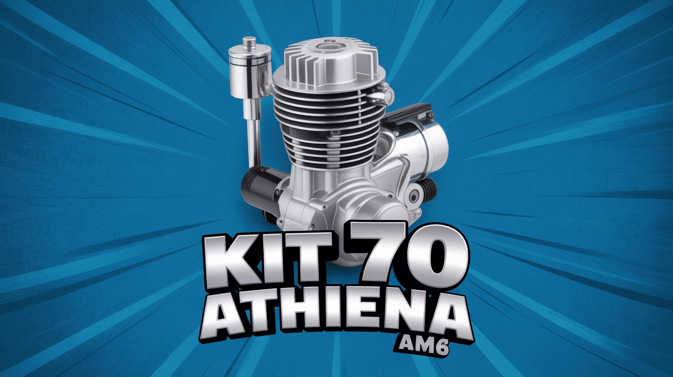 kit 70 athena am6 cylindre piston aluminium