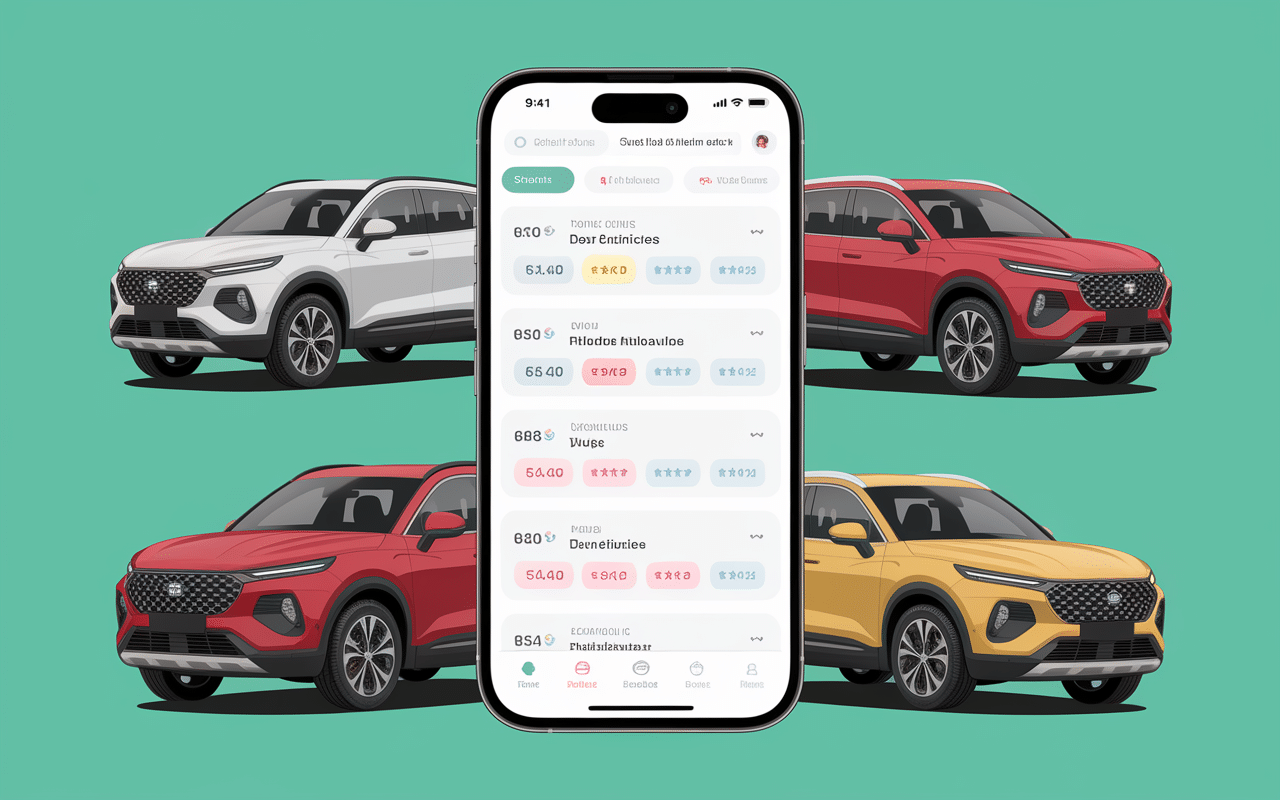 location voiture lyon turo sélection véhicule smartphone