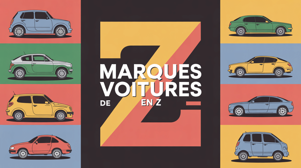 illustration moderne marque de voiture en z route
