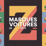illustration moderne marque de voiture en z route