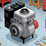 Moteur Loncin avis moderne illustration atelier mécanique