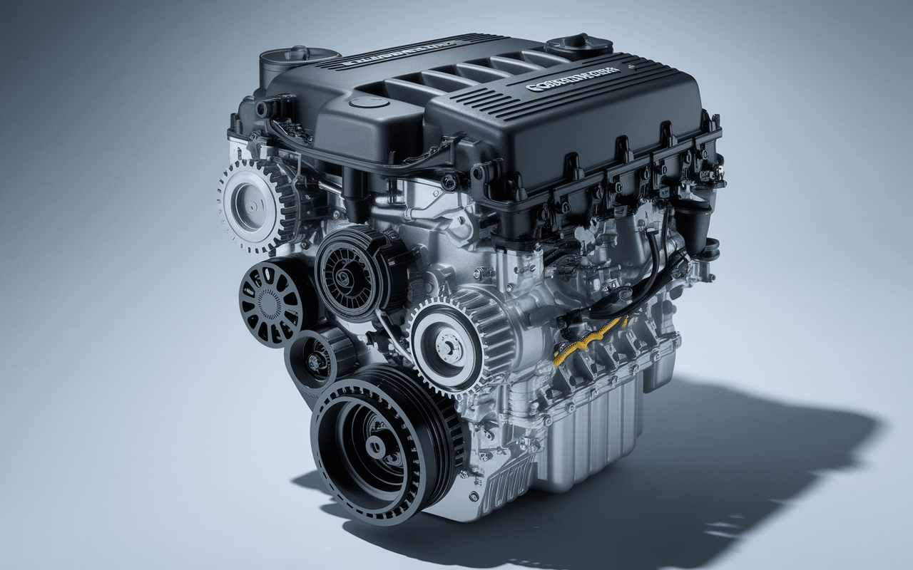 Coupe technique moteur Puma Ford Transit