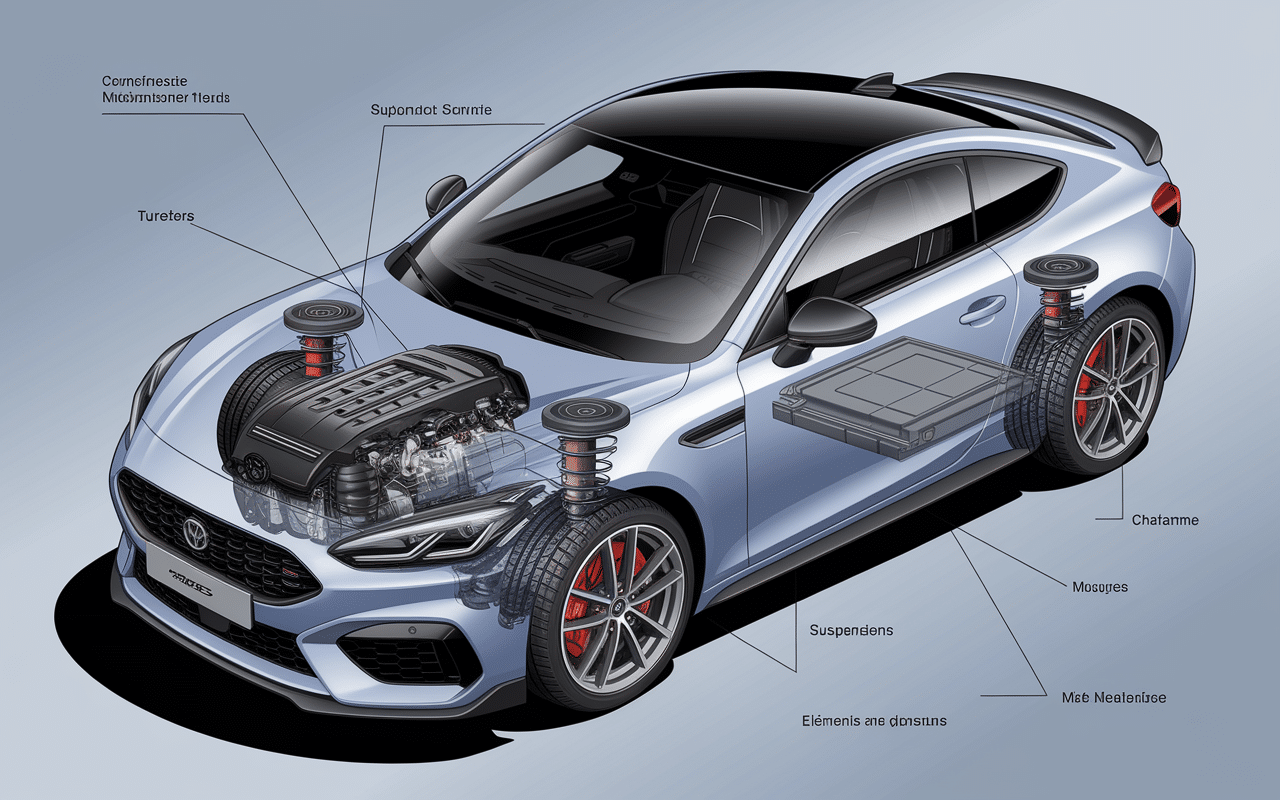 schéma éclaté nissan silvia s15 moteur turbo et châssis