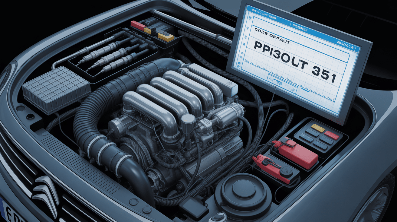 illustration technique p1351 citroen voyant moteur