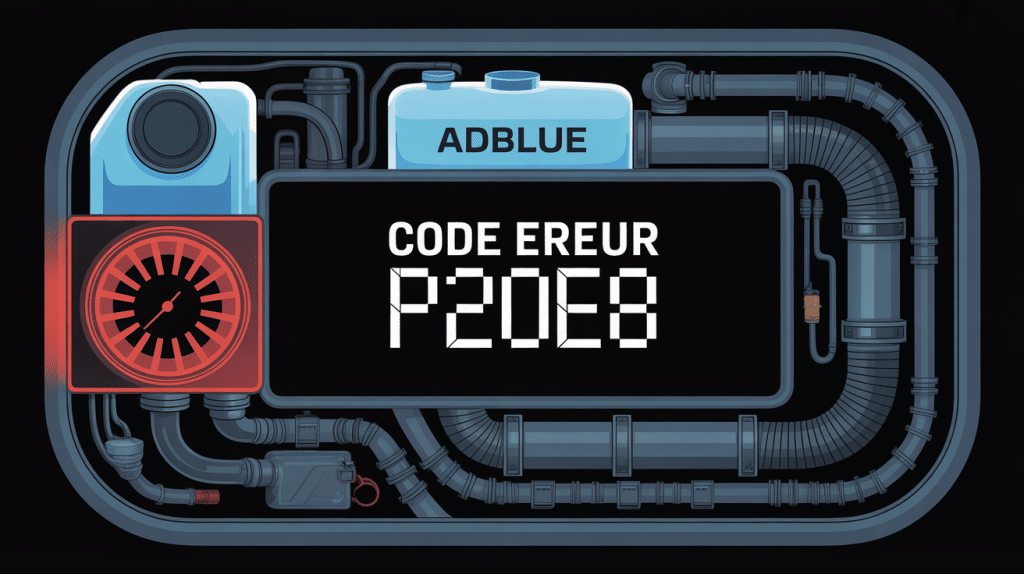 p20e8 code erreur voyant moteur adblue