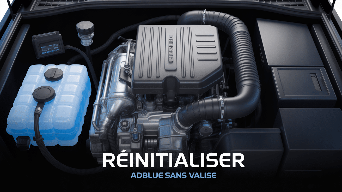 Vue moteur: réinitialiser AdBlue sans valise, capteurs et tableau de bord