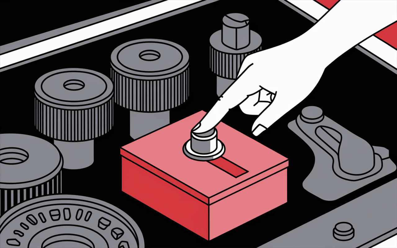 main montre vis de ralenti moteur