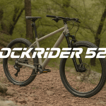 rockrider 520 vtt sur sentier forestier décor naturel