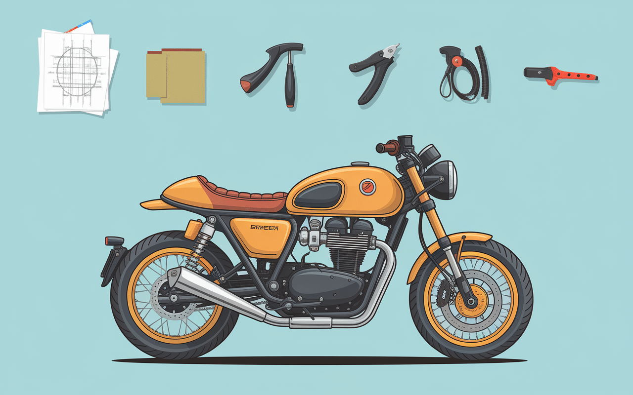 simulation covering moto design étapes transformation