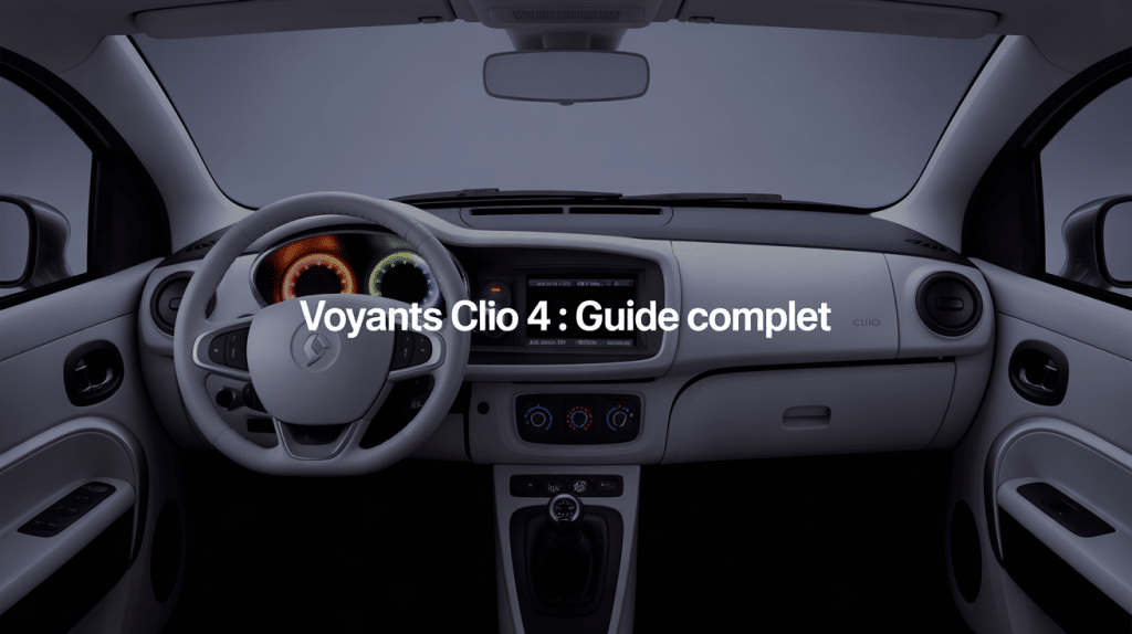 Tableau de bord avec voyants Clio 4