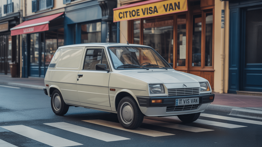 Citroen Visa Van garé vue avant rue urbaine