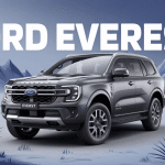 ford everest 2024 gris métallisé devant montagnes