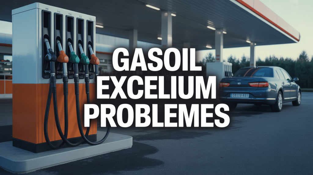 Station service gasoil excellium problème, pompe distribution véhicule