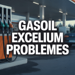 Station service gasoil excellium problème, pompe distribution véhicule