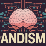 Illustration landiste cerveau circuits et livres