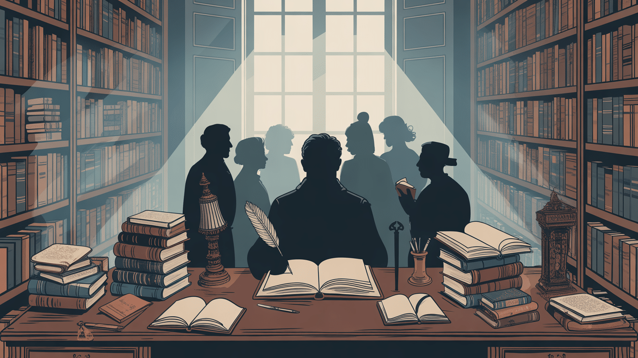 Bibliothèque livres landiste grands penseurs