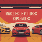 Panorama marques de voiture espagnol dans garage contemporain