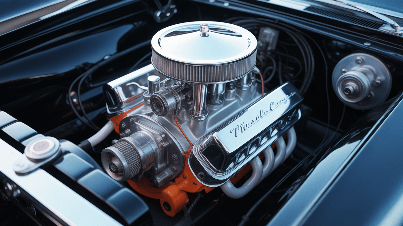 mustang in john wick moteur v8 vintage