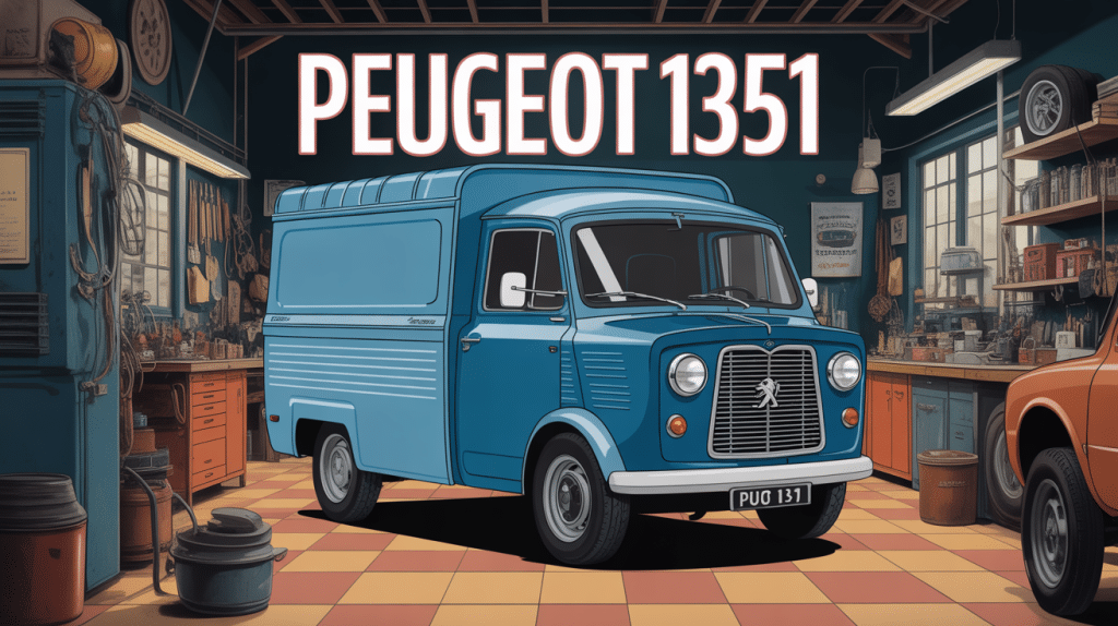 peugeot 1351 fourgonnette vintage atelier