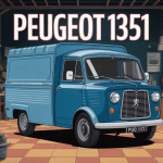 peugeot 1351 fourgonnette vintage atelier