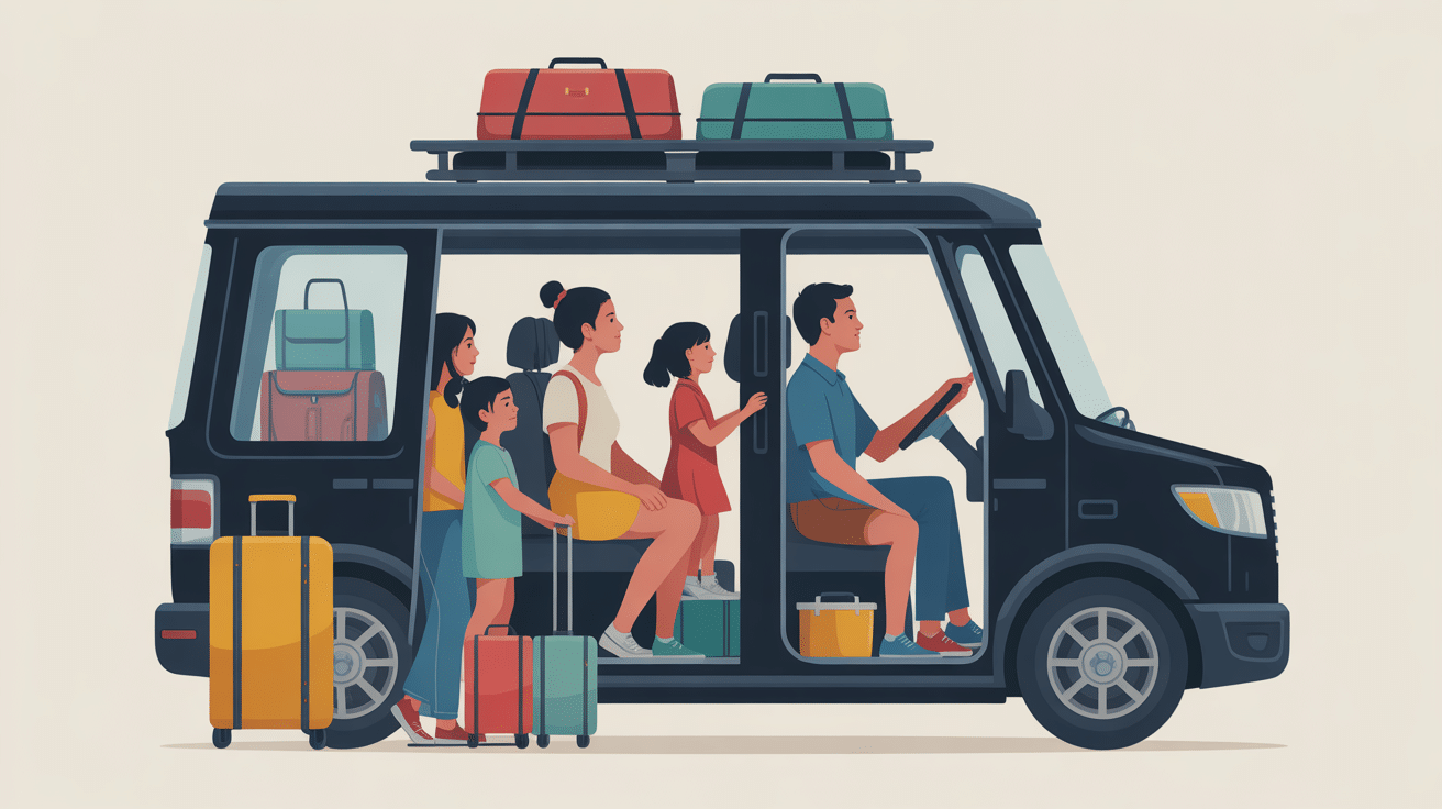 Famille nombreuse monte voiture 7 places leasing