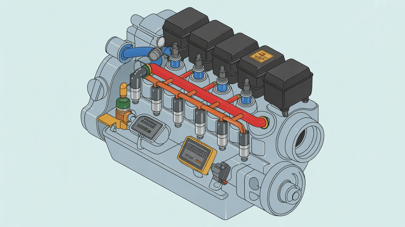 Injection diesel Renault DF025 capteurs pression
