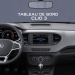 vue détaillée tableau de bord de la clio 3 avec voyants