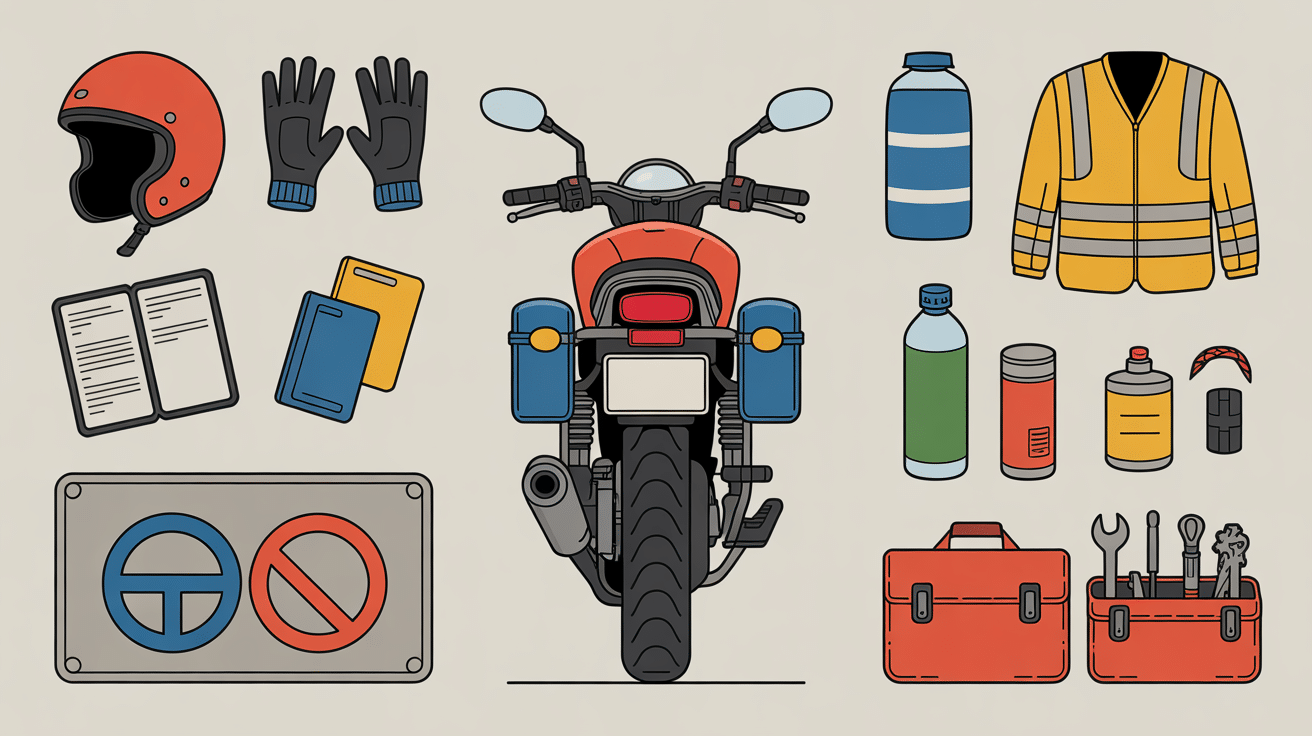 Équipements obligatoires tunnel sous la Manche moto